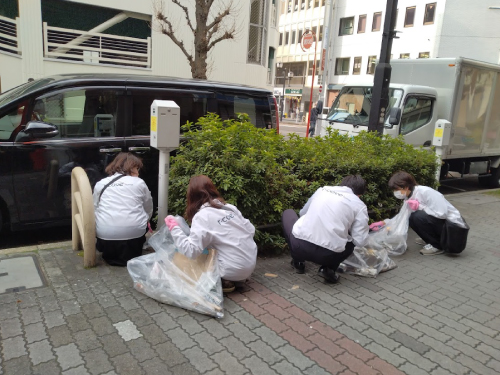 名古屋ウィメンズマラソンの清掃ボランティア